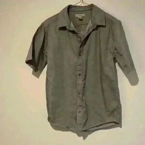 Calvin Klein snap button short sleeve boys cotton shirt